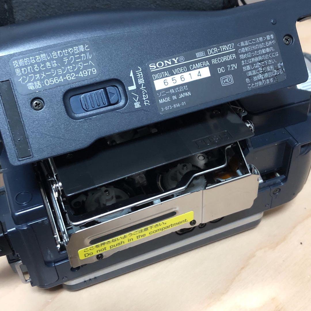 SONY DCR-TRV27 mini DVビデオカメラ 録画再生動作品