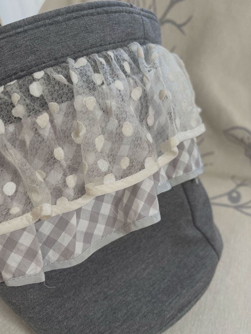 セツコサジテール ピクニック グレー レースフリル