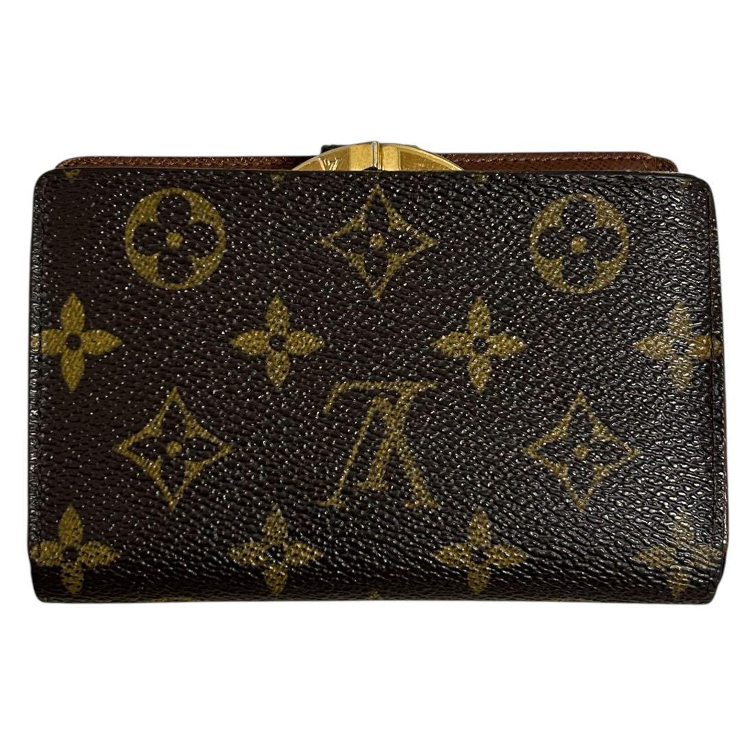 ルイヴィトン ポルトフェイユ・ヴィエノワ　二つ折り財布　モノグラム　がま口