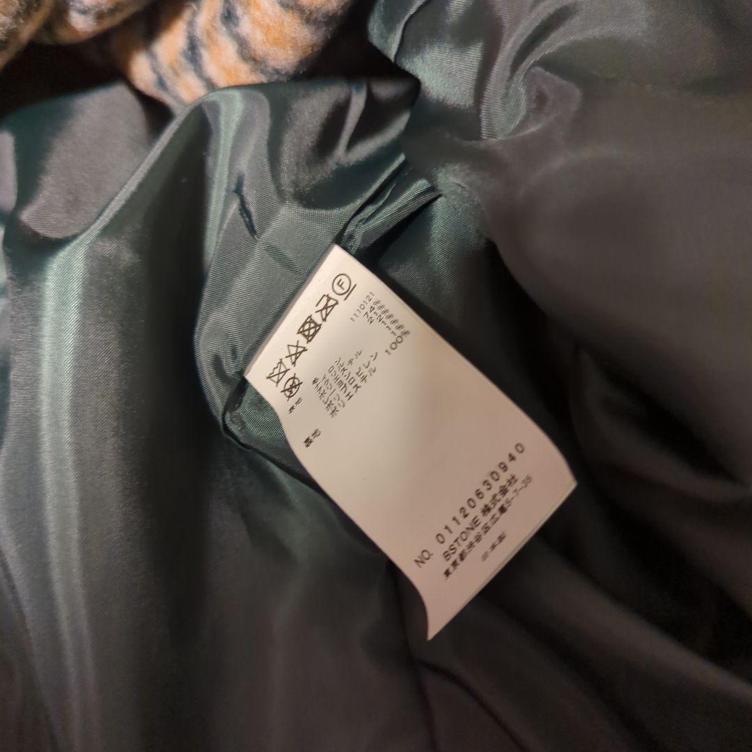 Ameri　CHECK ECO WOOL BIG JACKET