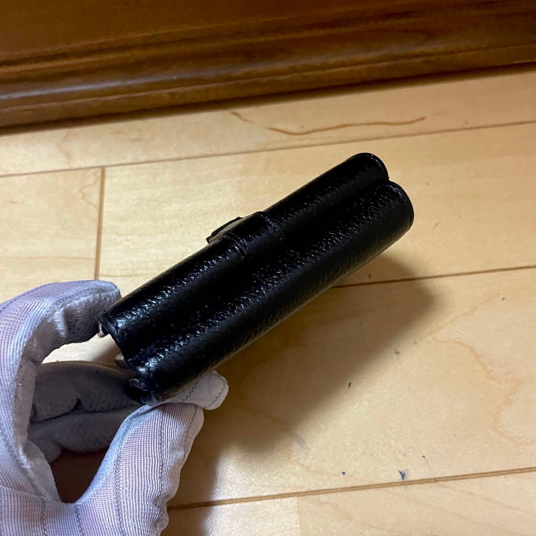 SAINT LAURENT ミニ 三つ折り財布 YSL レザー