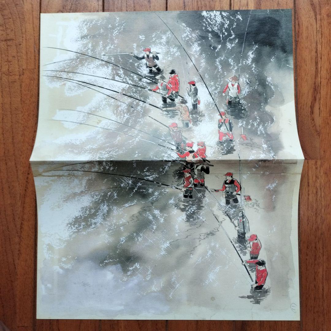 「美品」釣りキチ三平誕生30周年　額装用ポスター複製原画セット　　※矢口高雄