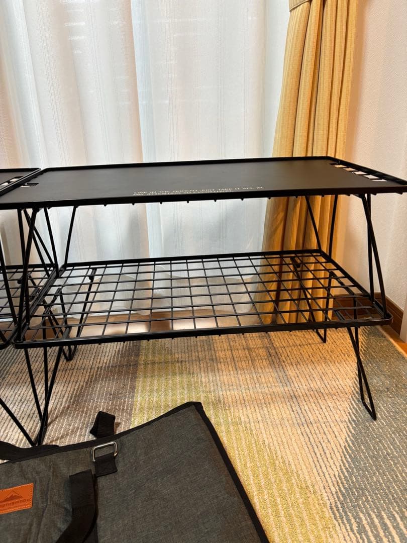 ユニフレーム　フィールドラック　4個　天板　収納バッグ　キャンピングムーン