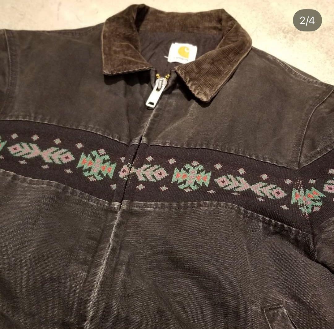 【貴重】Carhartt SANTAFEジャケット ネイティブ柄