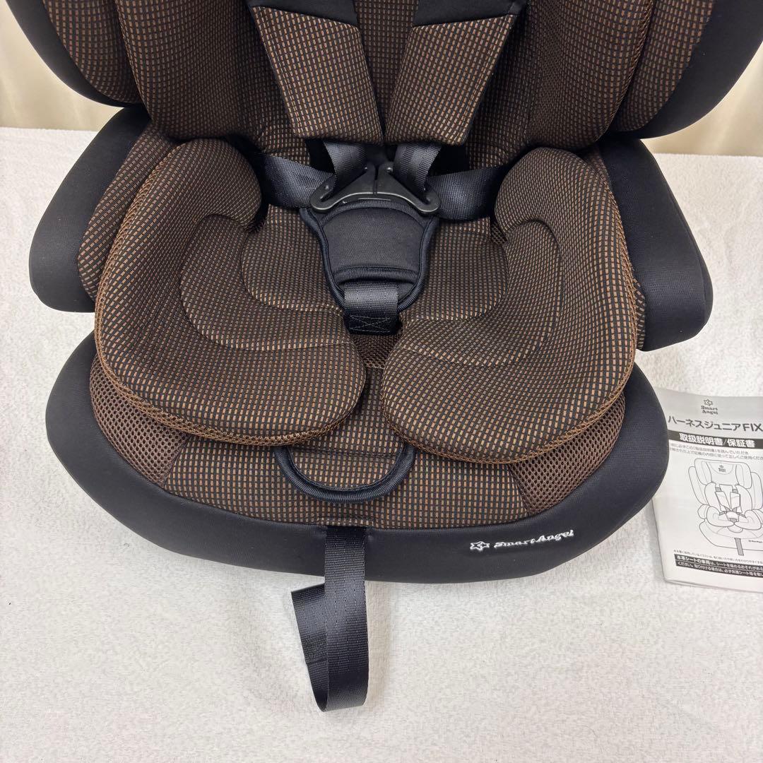 ☆未使用に近い☆　1～11才　ハーネスジュニアFIX　ISOFIX　ブラウン