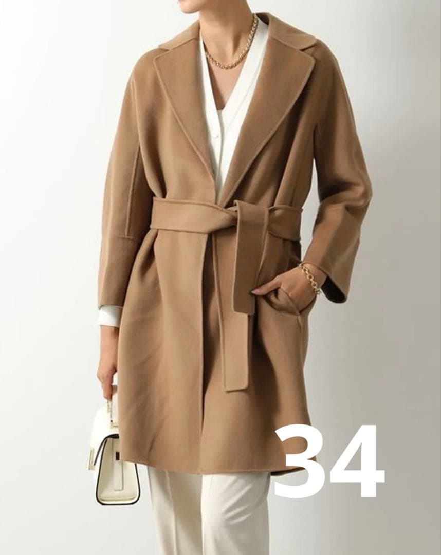 'S Maxmara エス マックスマーラARONA コート キャメル 34