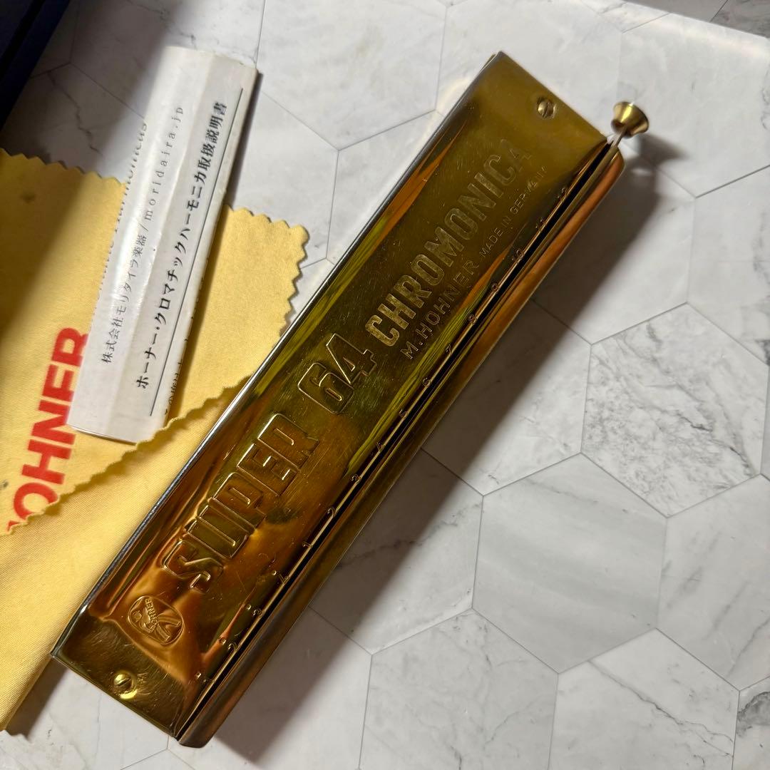 HOHNER ホーナー　SUPER 64 G ゴールド　クロマチックハーモニカ