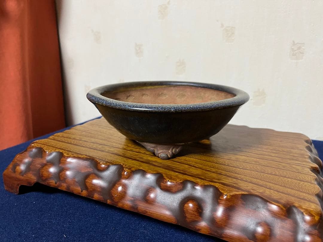 185 盆栽　盆栽鉢　植木鉢　和鉢　燿山