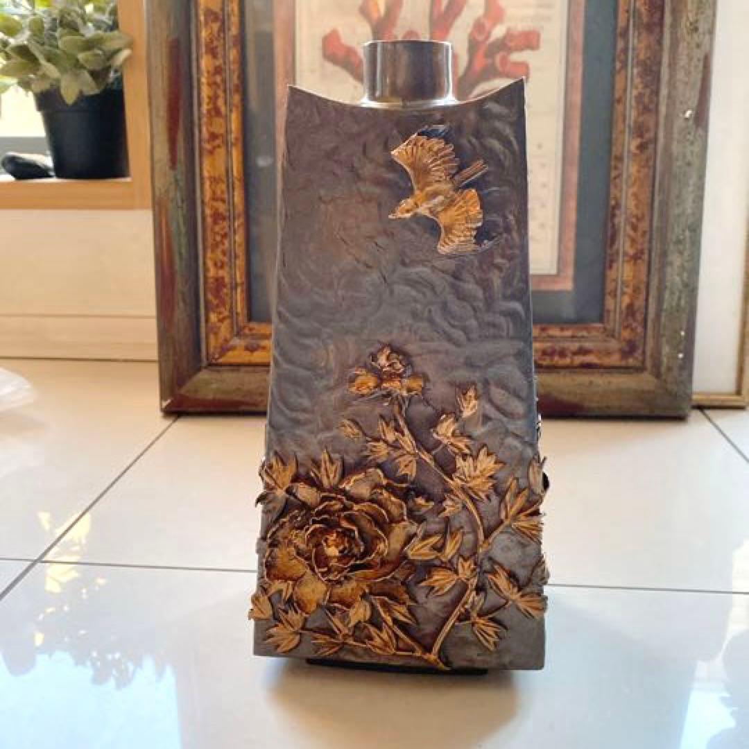 高岡銅器　花器 花瓶