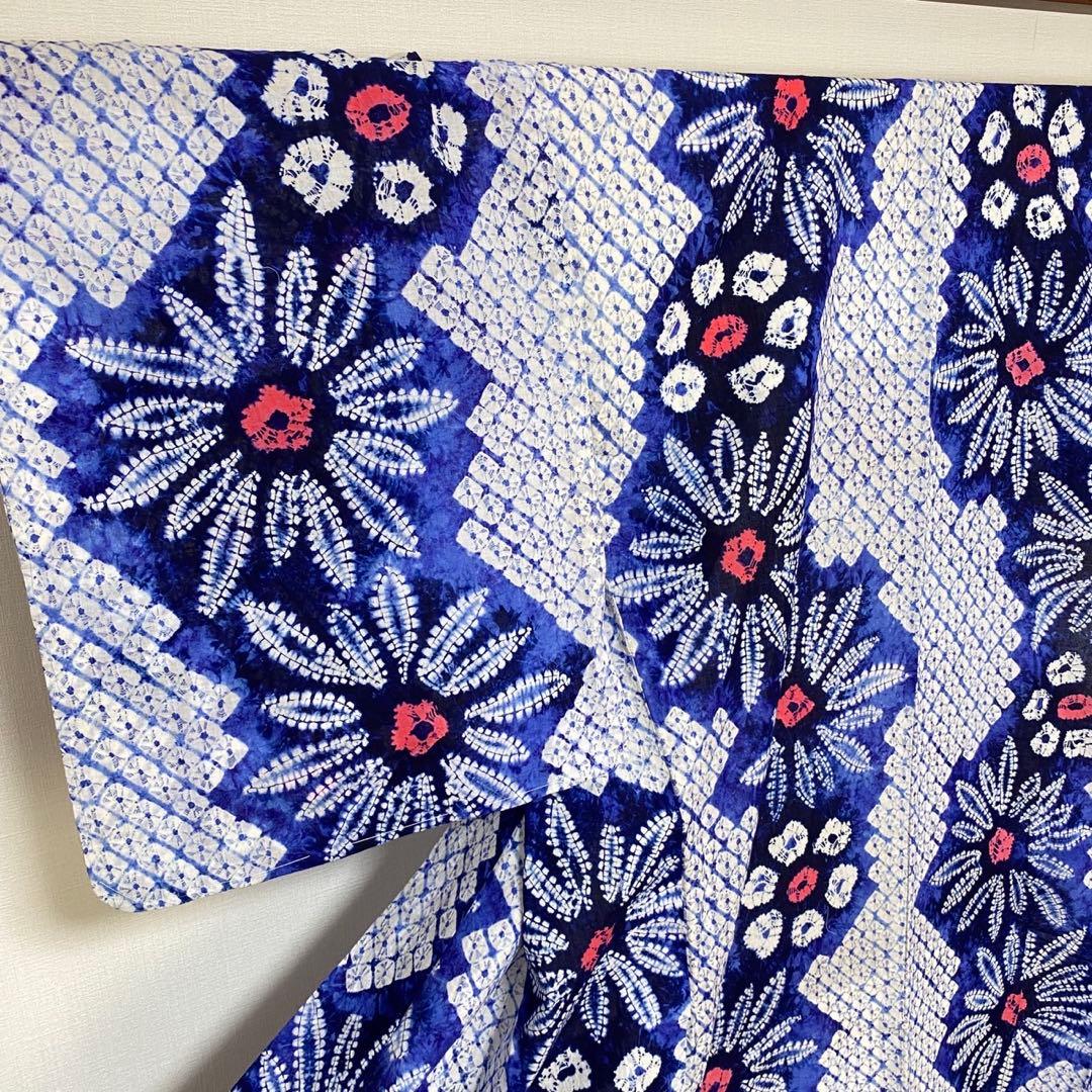 鳴海有松絞り トールサイズ身丈172cm 浴衣 未使用 綿100%