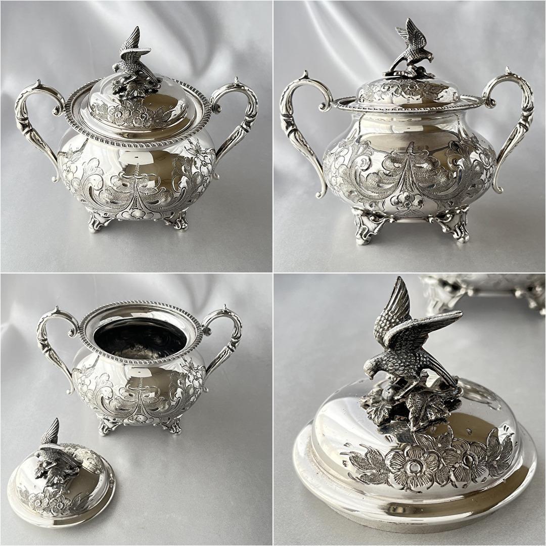 【John Turton】 ファルコンのティーセット 4点 ティーポット/ジャグ