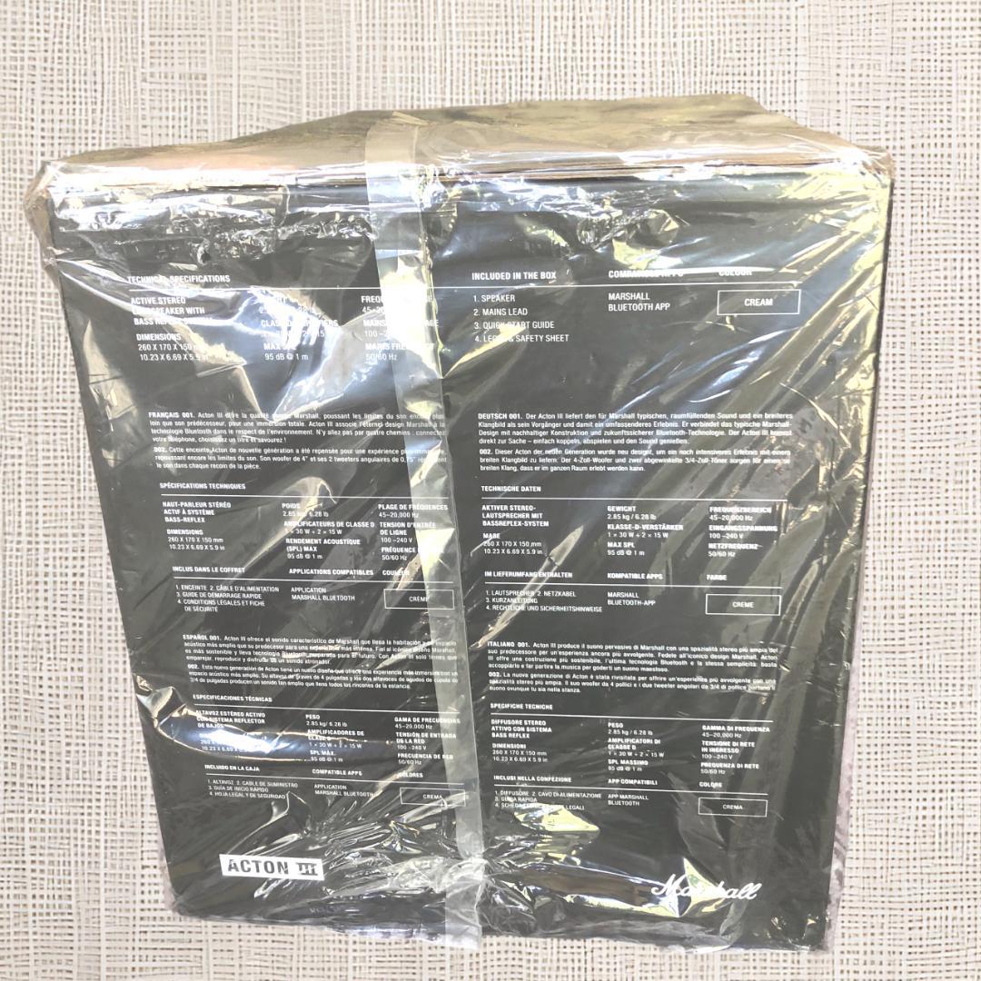【新品未使用・未開封】Marshall Acton3 ホワイト