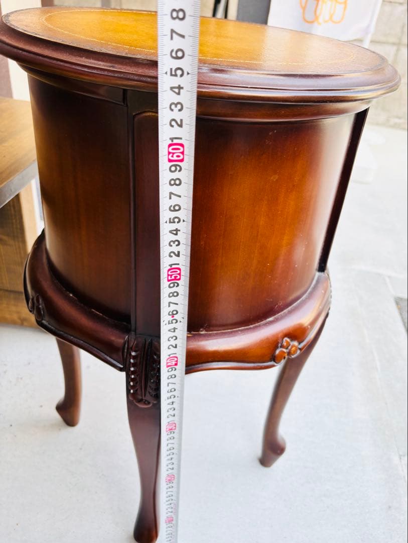 コモ アンティーク調 ラウンドチェスト3段チェスト 猫脚 収納