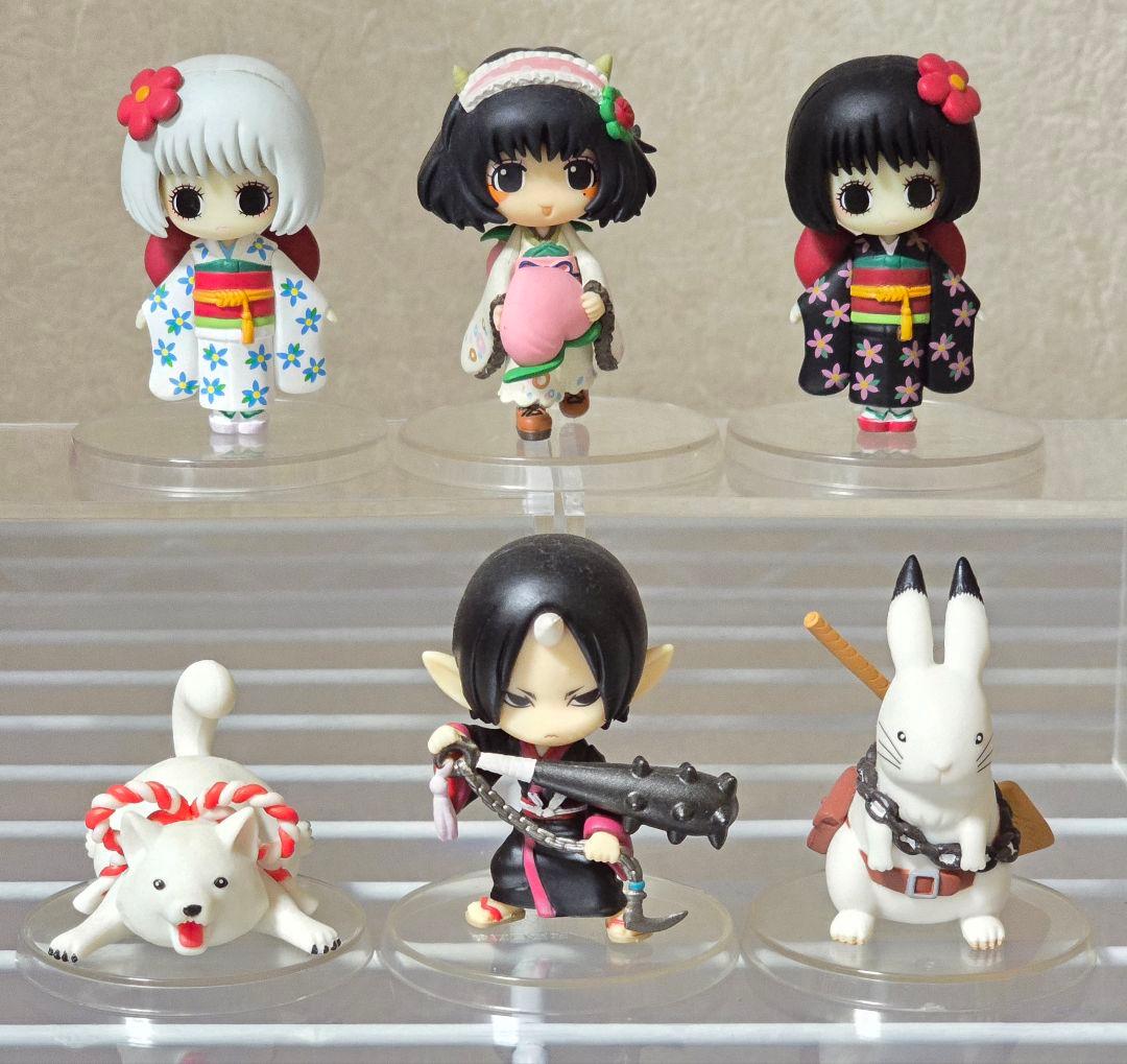 鬼灯の冷徹 デフォルメフィギュア プライズ 鬼灯 芥子 一子 二子 シロ マキ