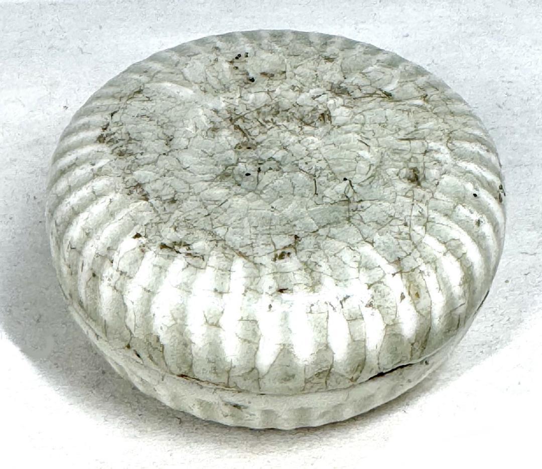 宋時代 安溪窯青白磁印花文香合 時代品 歴史唐物 伝世品焼物 ウブWWTT112