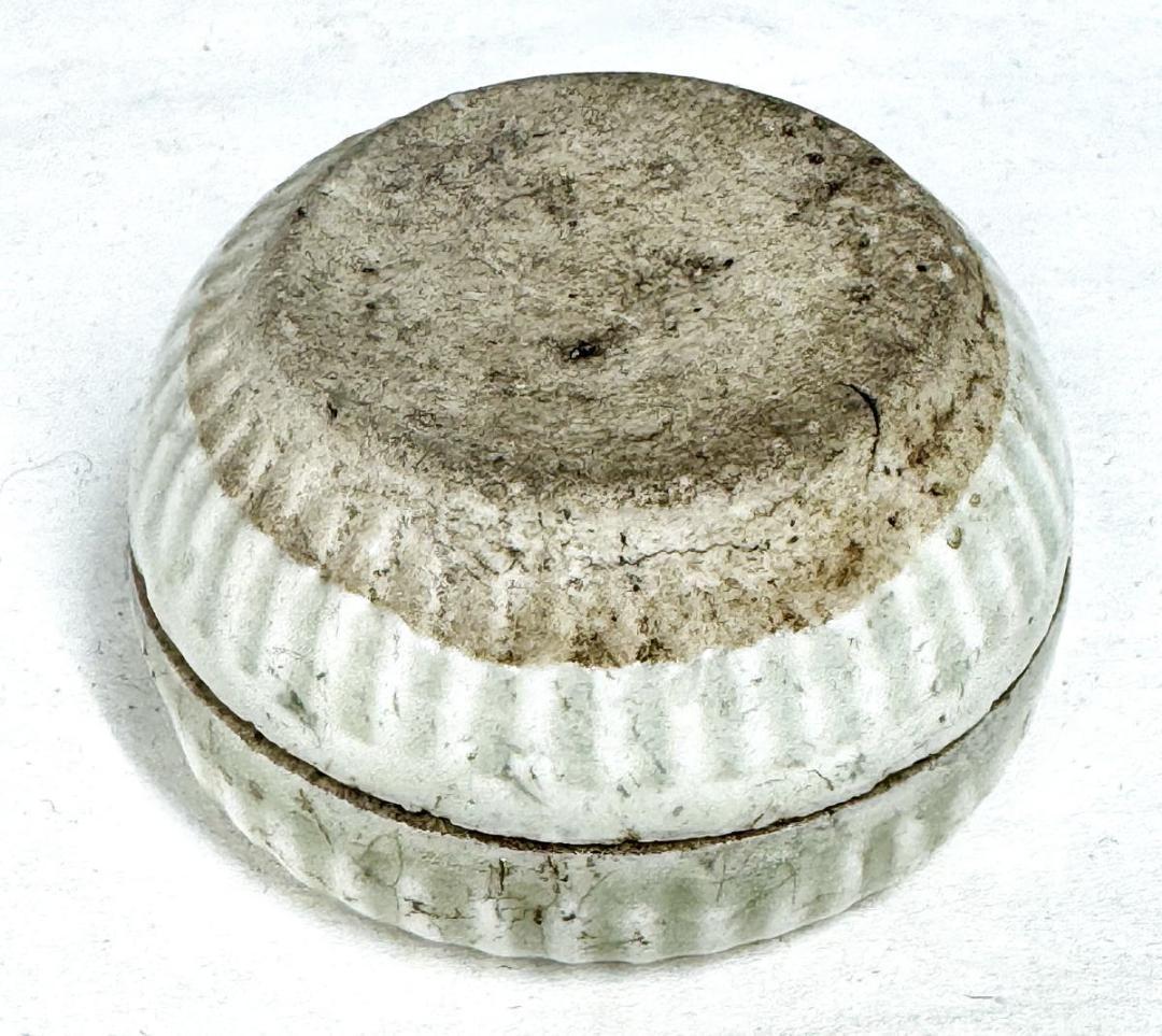 宋時代 安溪窯青白磁印花文香合 時代品 歴史唐物 伝世品焼物 ウブWWTT112