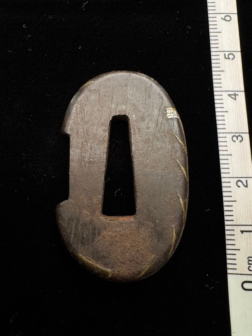 鐔 蜻蛉図 鉄 無銘 日本刀 刀装具 骨董 古美術 江戸時代 時代物