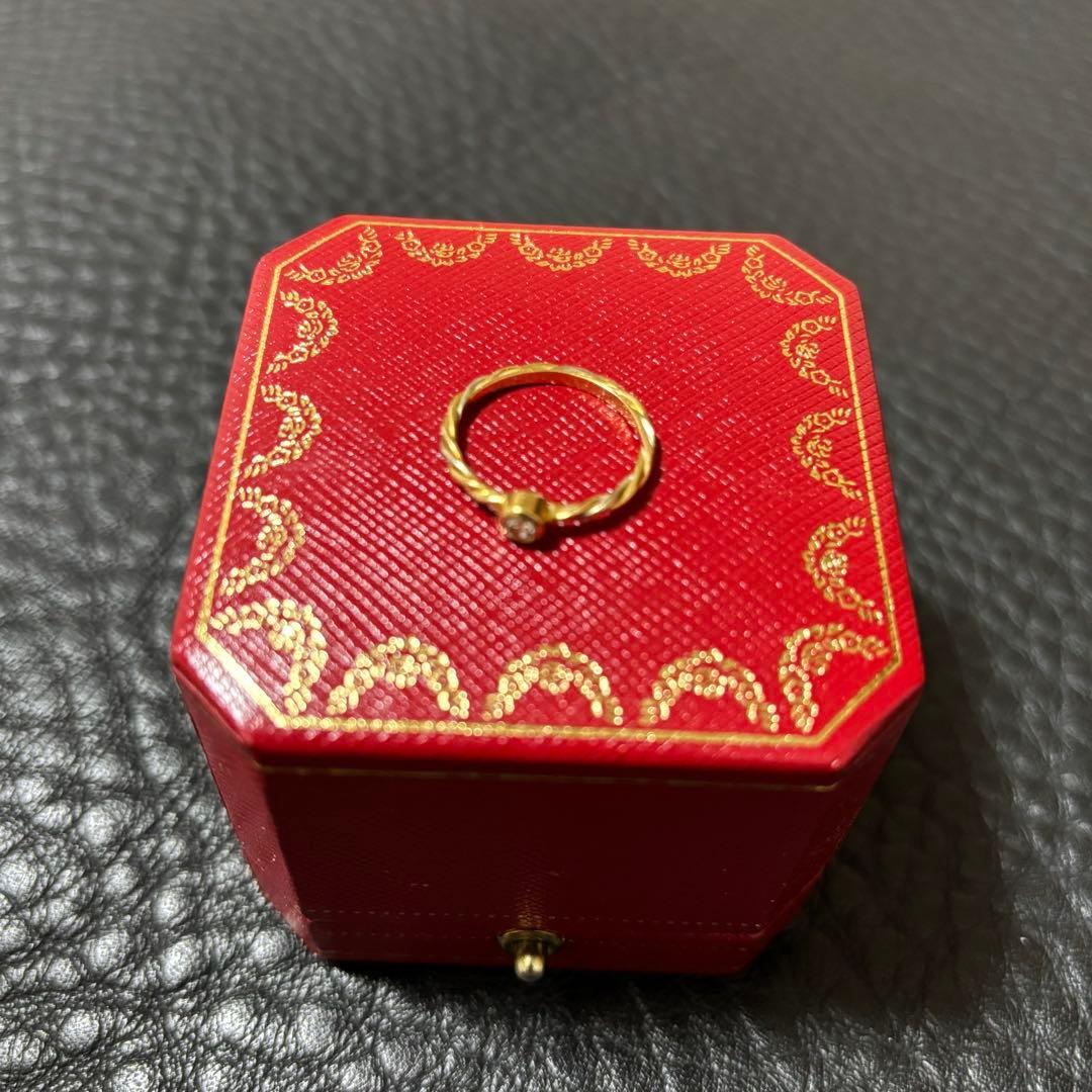 Cartier ダイヤ ゴールドリング サイズ48保証書付き