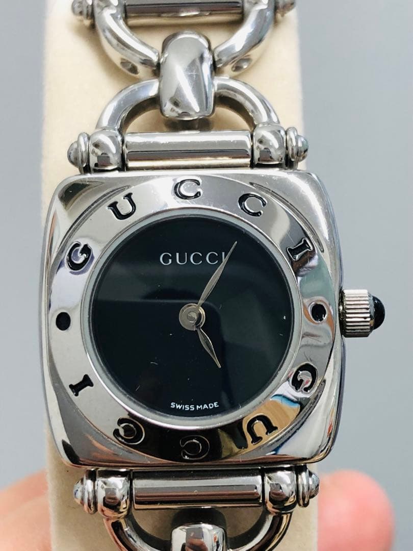 極美品！ グッチ GUCCI 6400L 腕時計 シルバー 箱付き