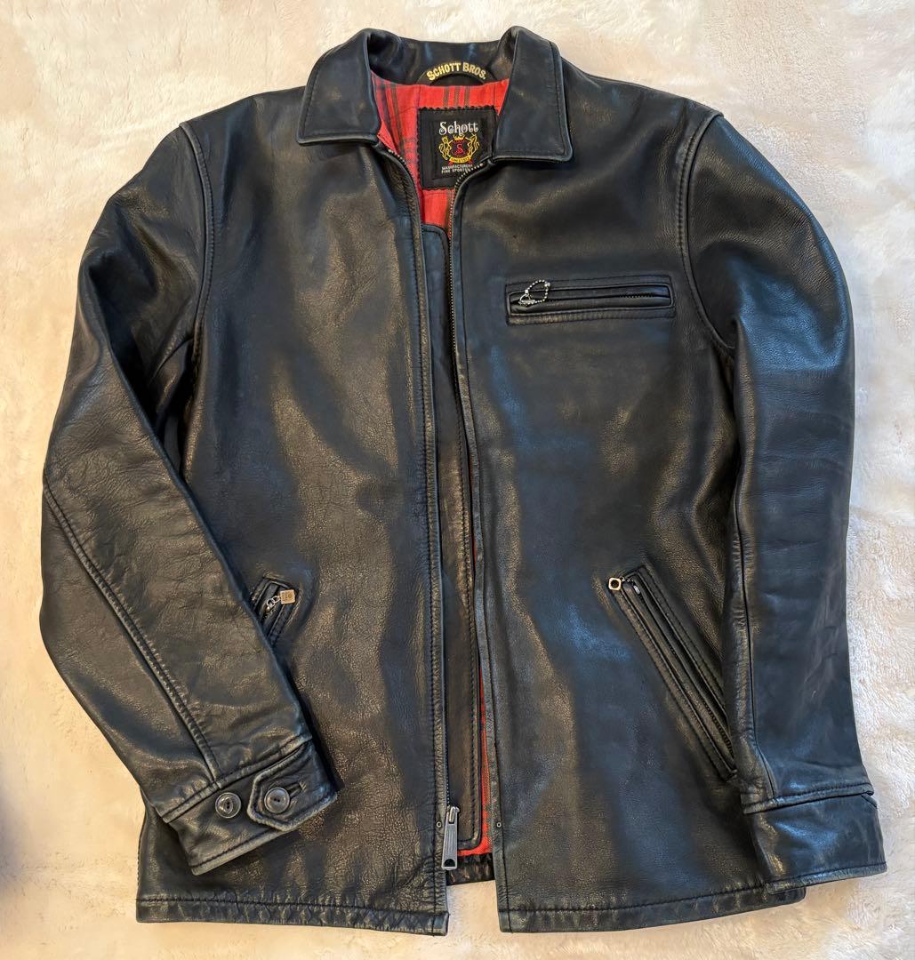 Schott トラッカージャケット（L黒3101022）