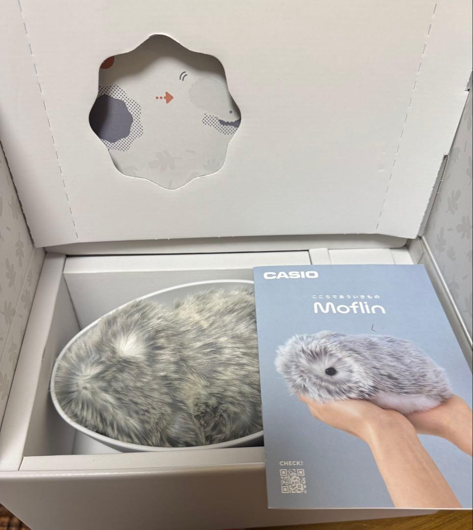 【試用程度の中古】Moflin　モフリン　AIペットロボット　シルバー