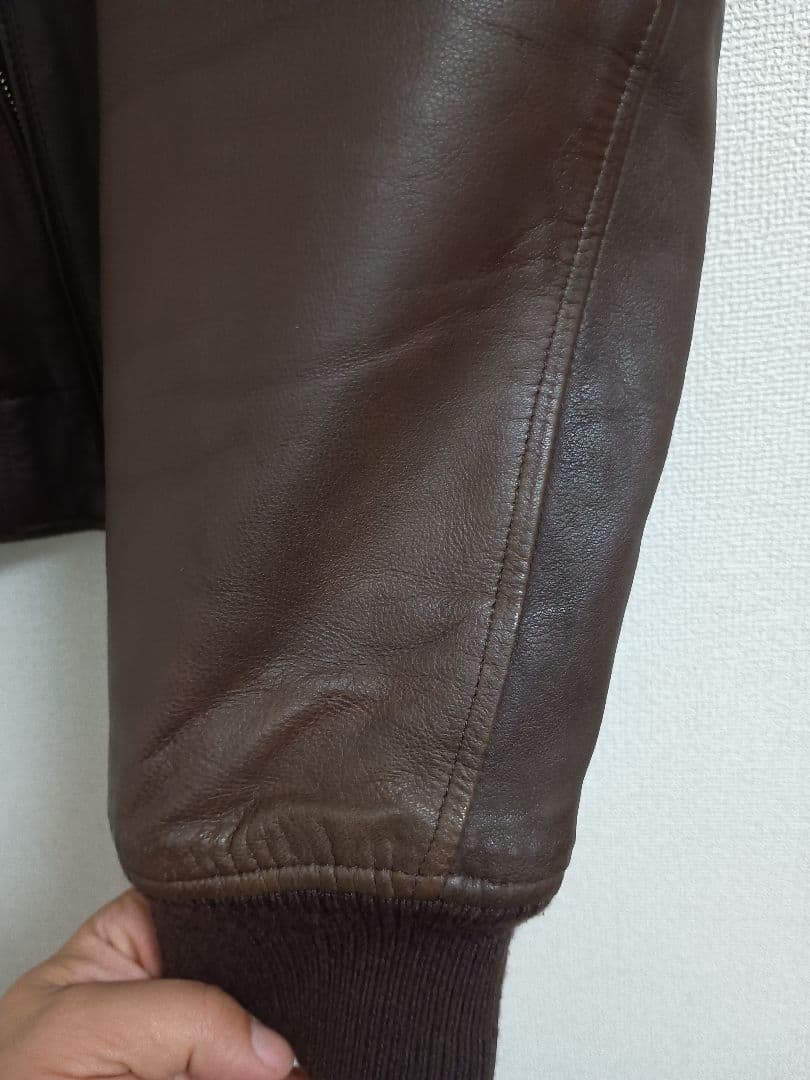 美品　BEAUTY & YOUTH ラムレザージャケット 羊革　ライダース　L