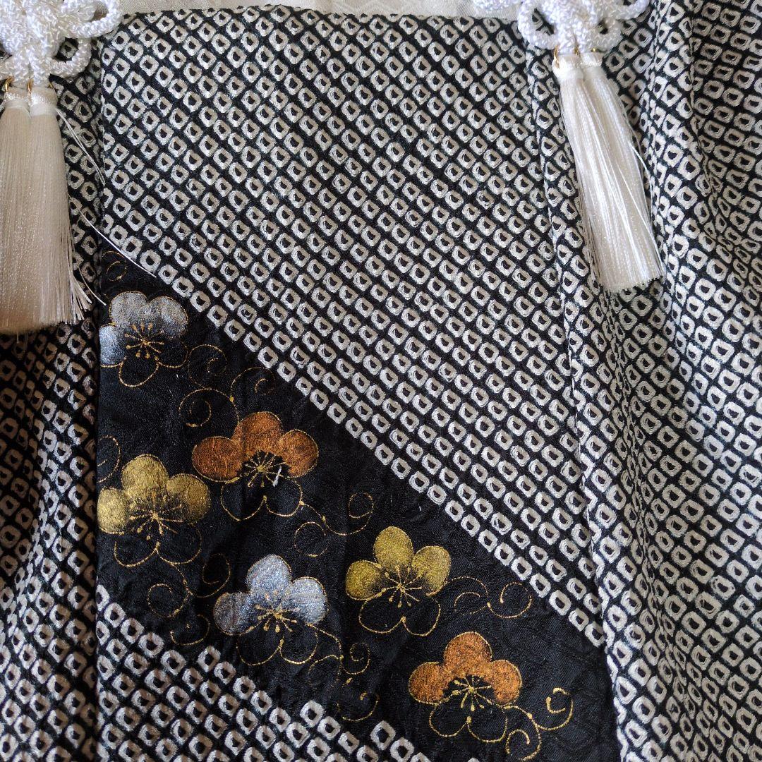 七五三３歳高級正絹総絞り刺繍入りの被布（中綿無し）