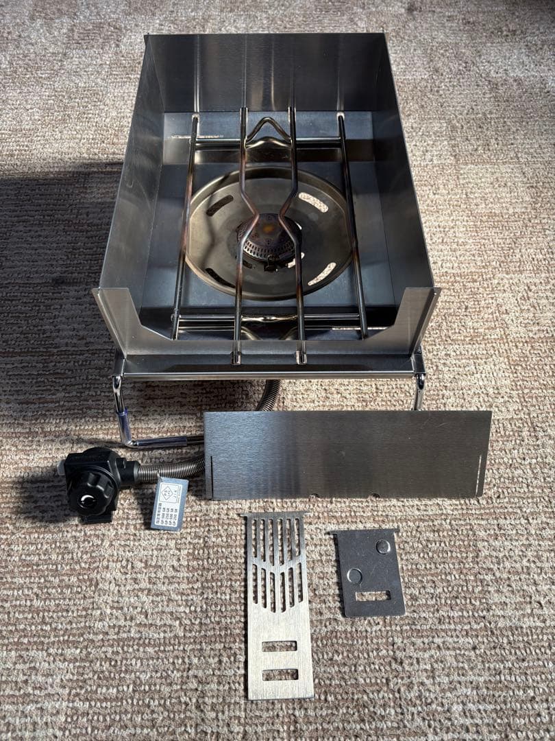  peakフラットバーナー(GR-450R) 【風防&ロングホルダー付】