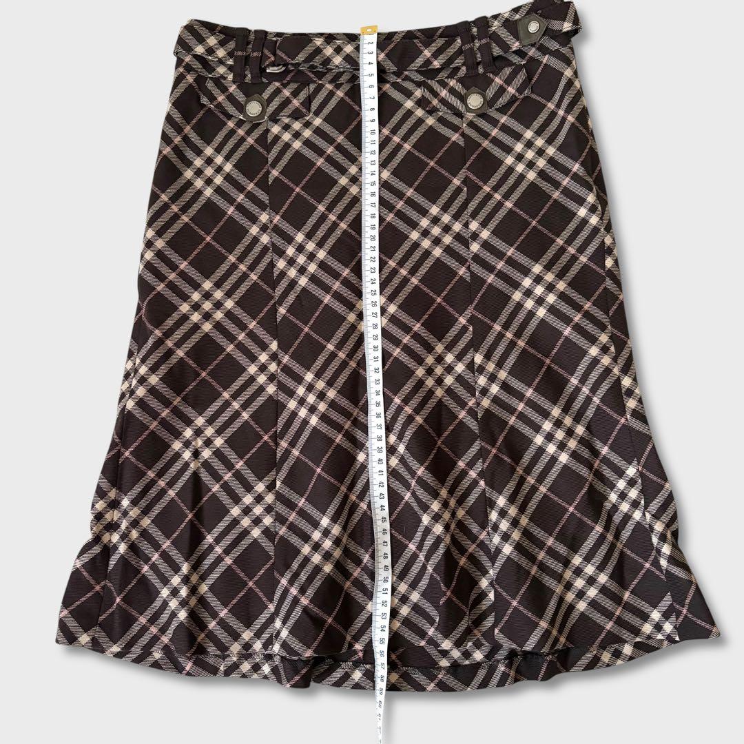 美品 BURBERRYBLUELABELノバチェック マーメイドスカートy2k