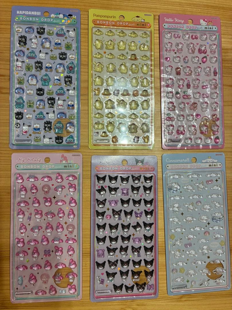 今だけお値下げ‼️『正規品』サンリオ　ボンボンドロップシール6点セット