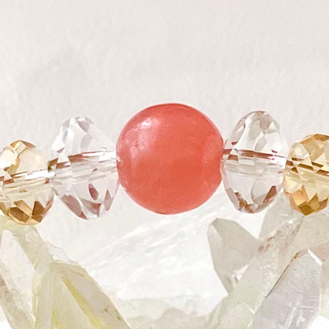 天然石★ブレスレット ストロベリークォーツ ♪ 373