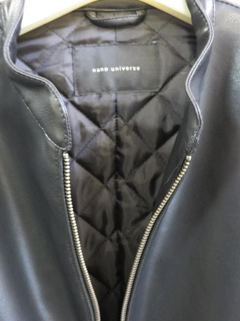 ナノユニバース　レザージャケット　シングルライダース送料込み　Lサイズ