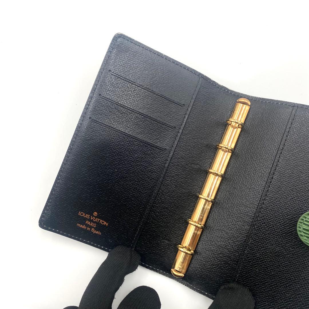 ルイヴィトン エピ アジェンダ PM 手帳カバー 手帳ケース 6穴 グリーン