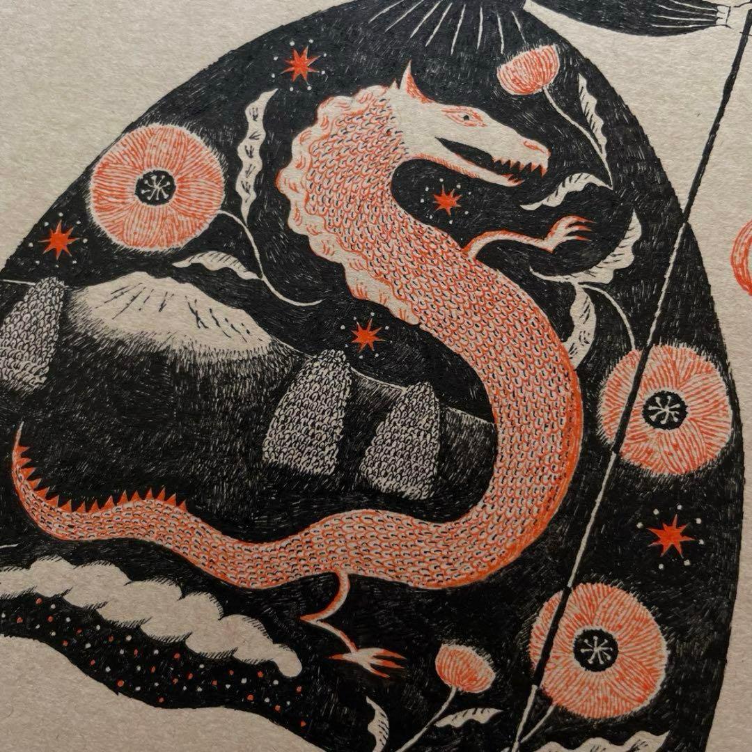 原画 杉本さなえ SANAE SUGIMOTO Dragon Skirt