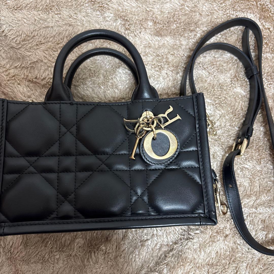 Dior Book Tote バッグ ミニ ブラック キルティング ショルダー