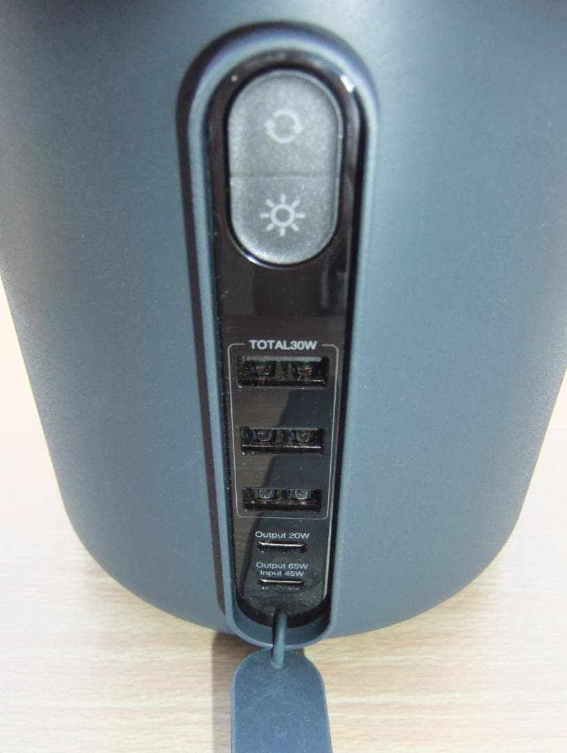 ELECOM DE-P02DBU ポータブル電源 & LEDランタン 防災