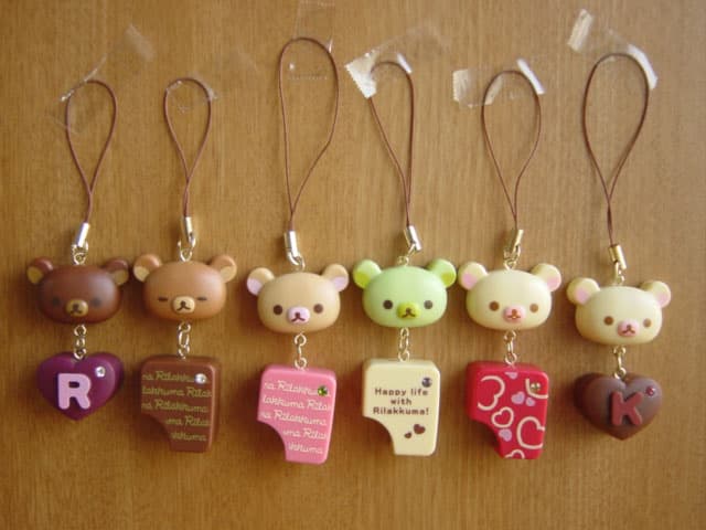 ♯Gom15BZリラックマチョコフェイスストラップ全6種