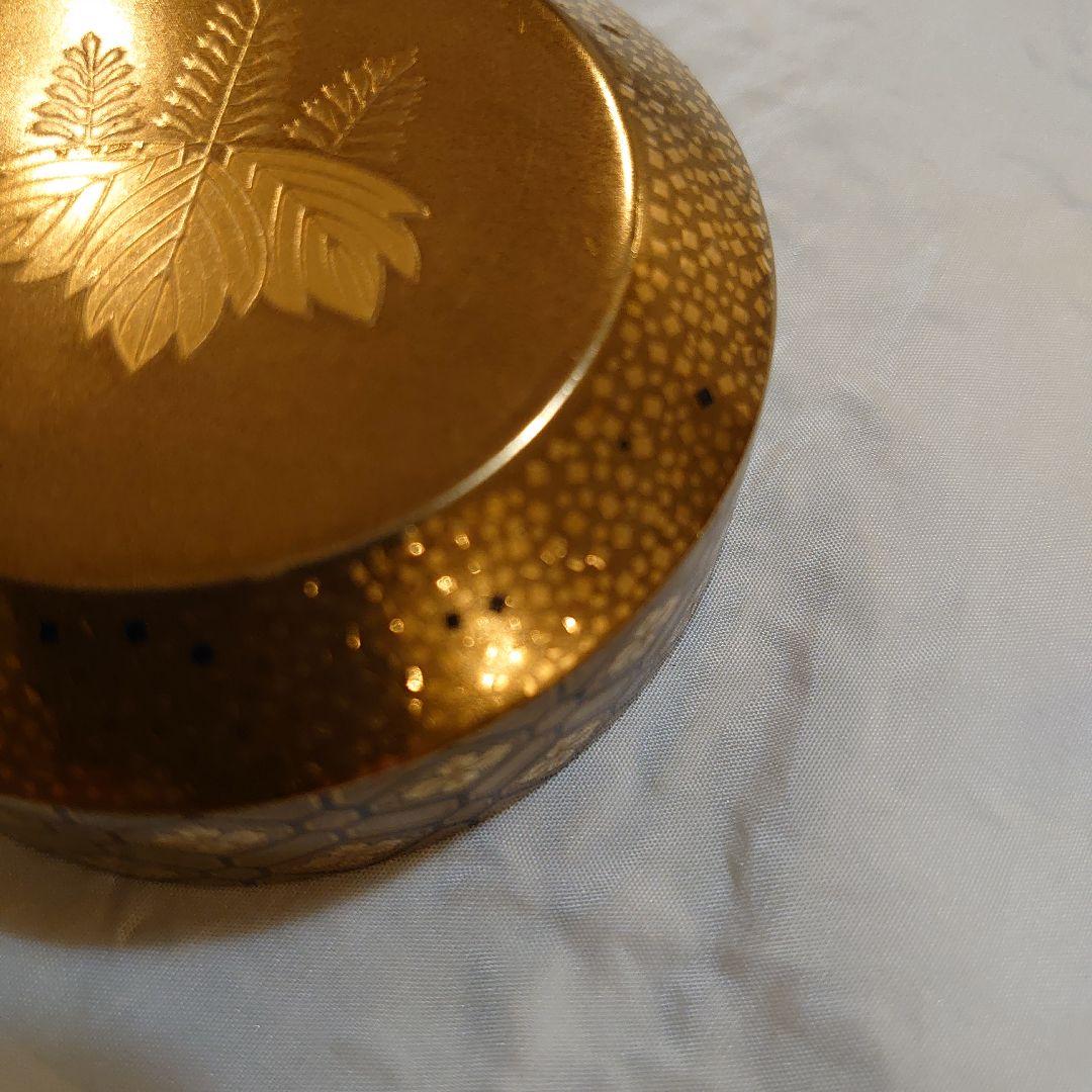 茶平一斎 雪吹 蜀江錦 本蒔絵 内梨地 輪島塗　共箱　共布