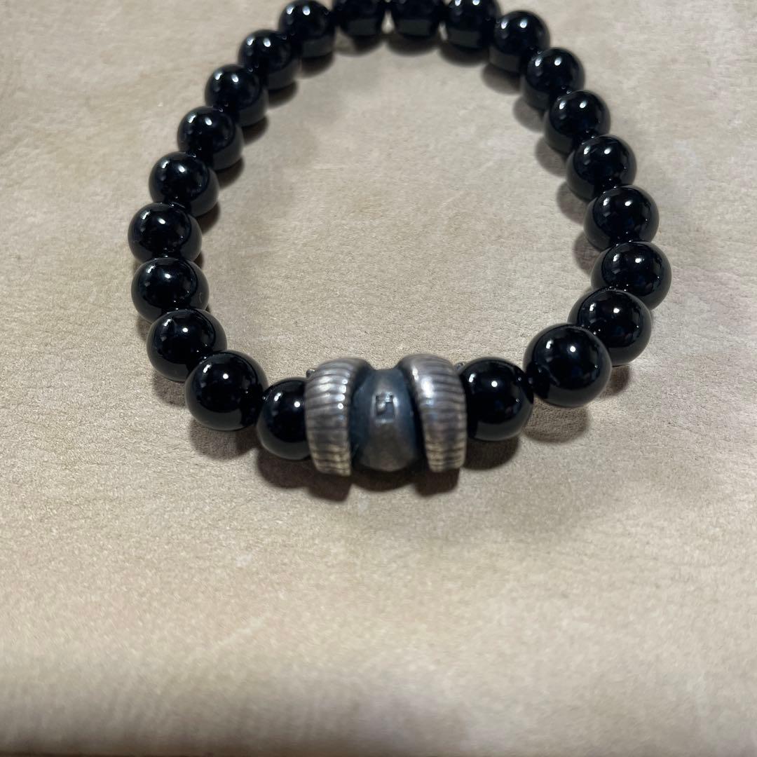 STUSSYxJAM  MADE干支ストーン　シルバー　ブレスレット希少