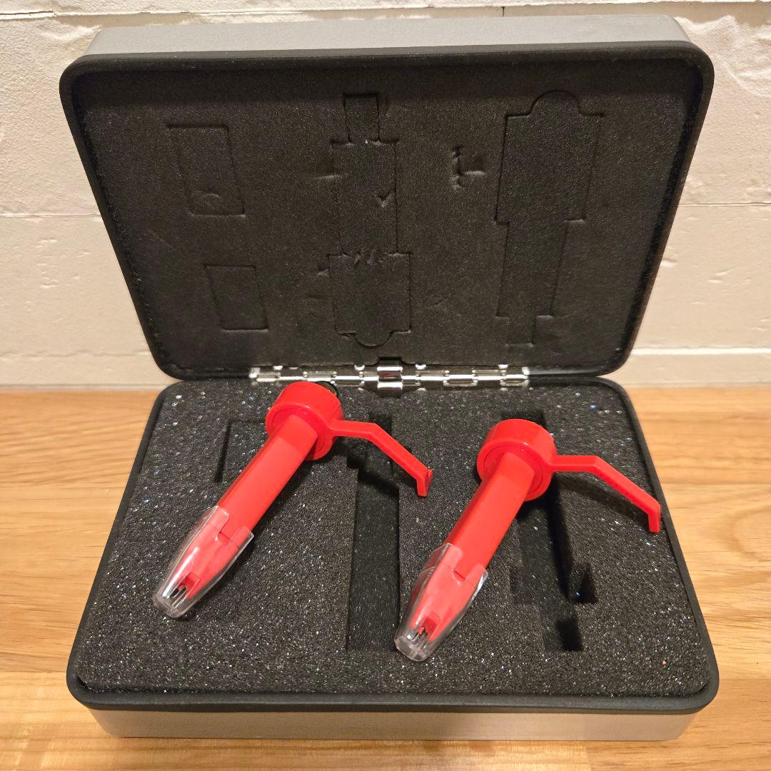 樽屋 01-M 赤針2本セット カートリッジ ケース付き