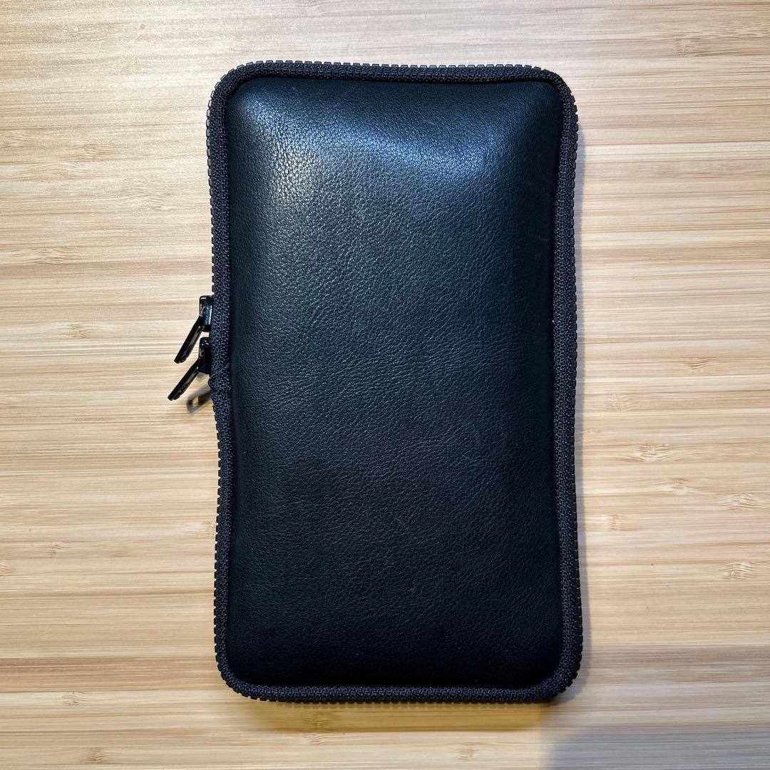 つくしペンケース 革 黒