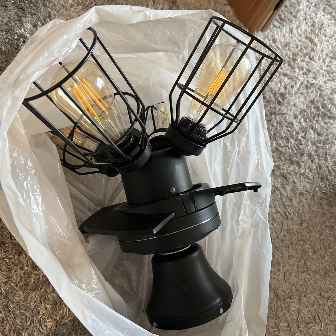 レトロシーリングファン JE-CF001V 4灯 リモコン付き