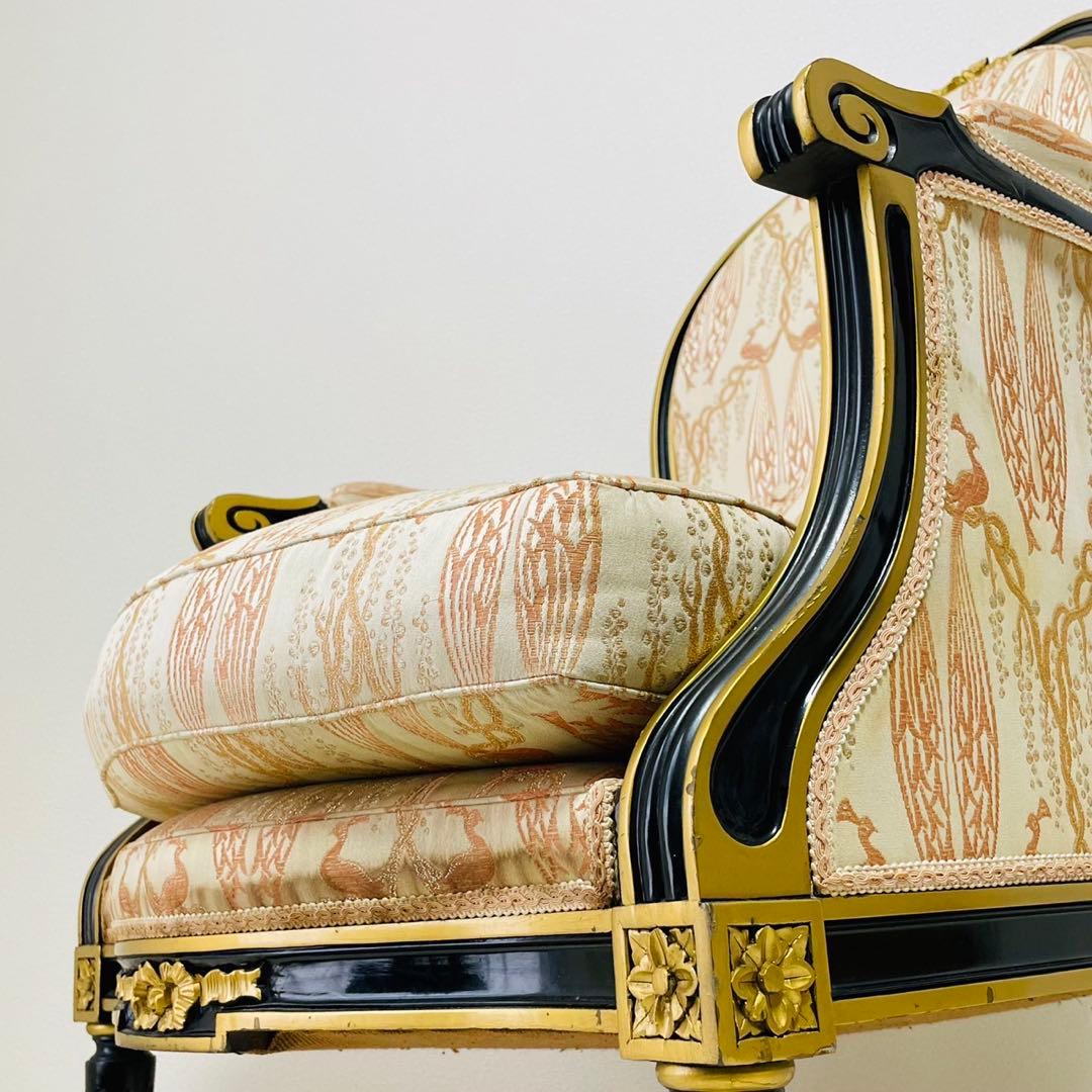 最高級　メローニフランチェスコ　ロココ様式　一人掛けチェア　イタリア製