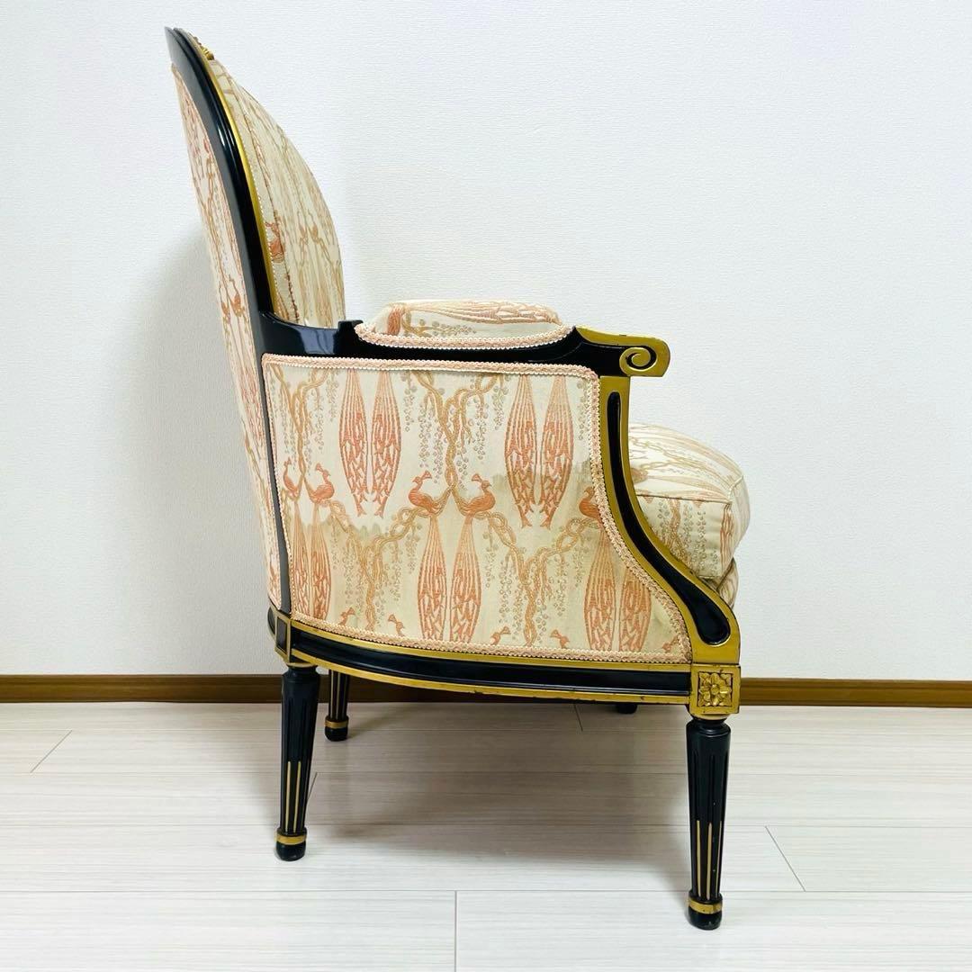 最高級　メローニフランチェスコ　ロココ様式　一人掛けチェア　イタリア製