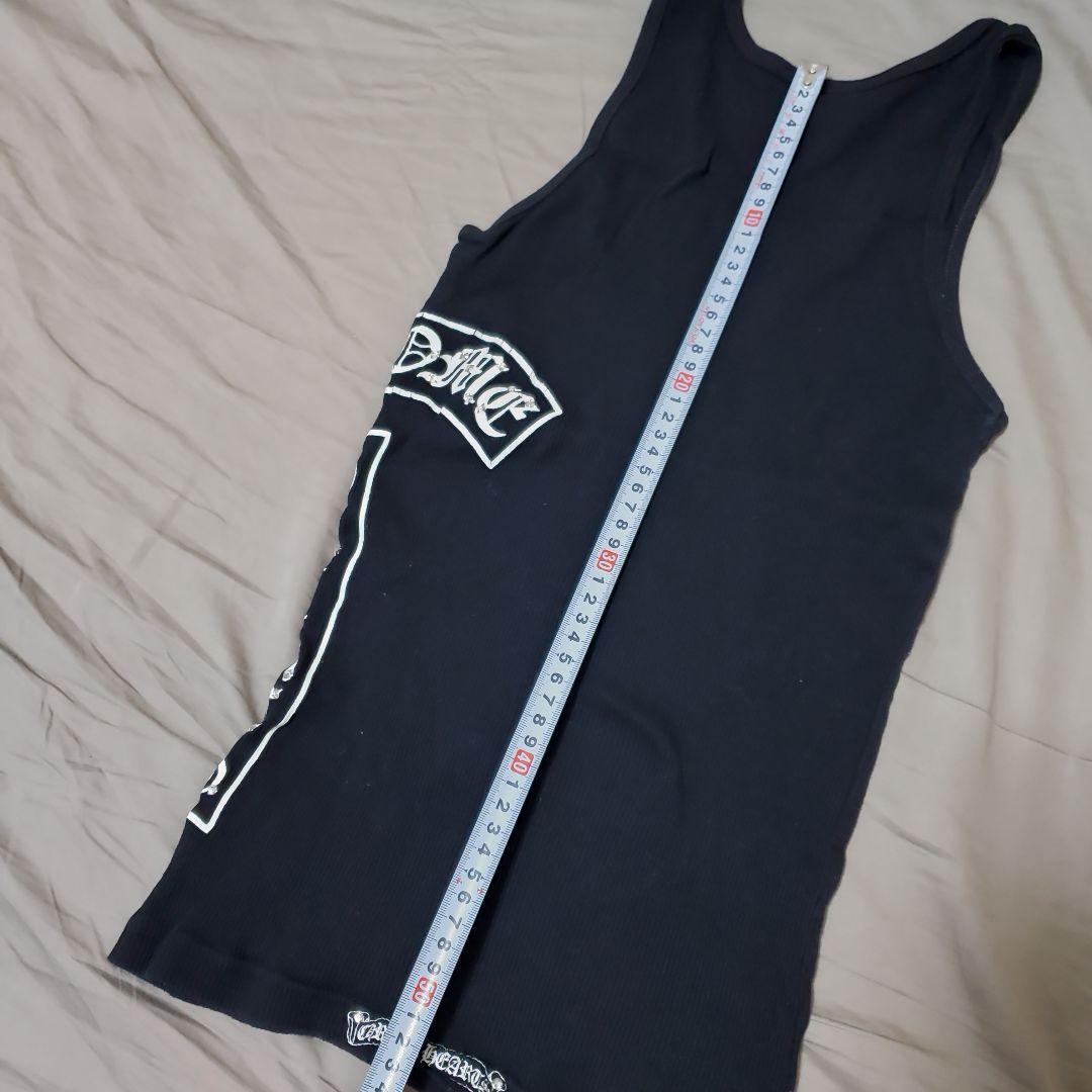 bibiCHROME HEARTSブラッククロス　ビジュー付 タンクトップ