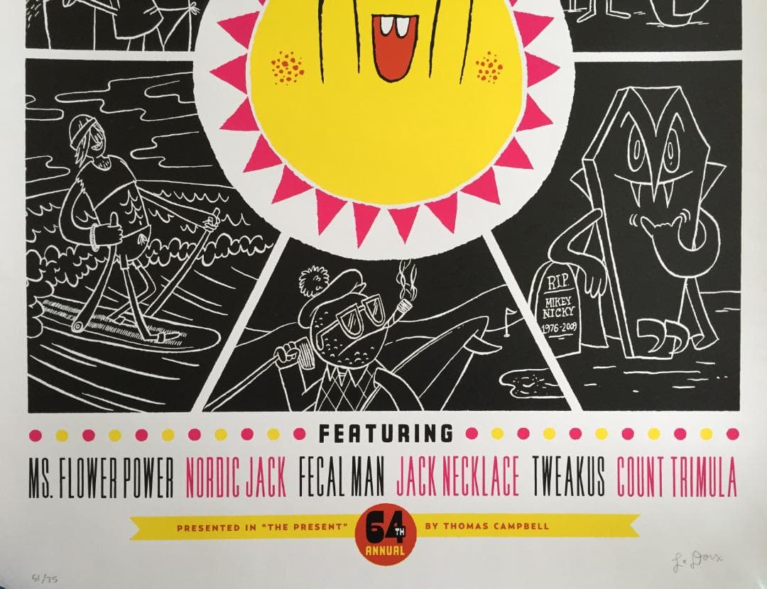 THE PRESENTポスタートーマスキャンベル 直筆サイン入