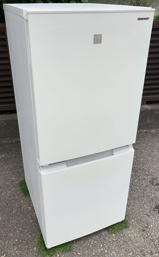 シャープ冷凍冷蔵庫152L付け替えどっちもドアLED照明自動霜取り機能付20年製