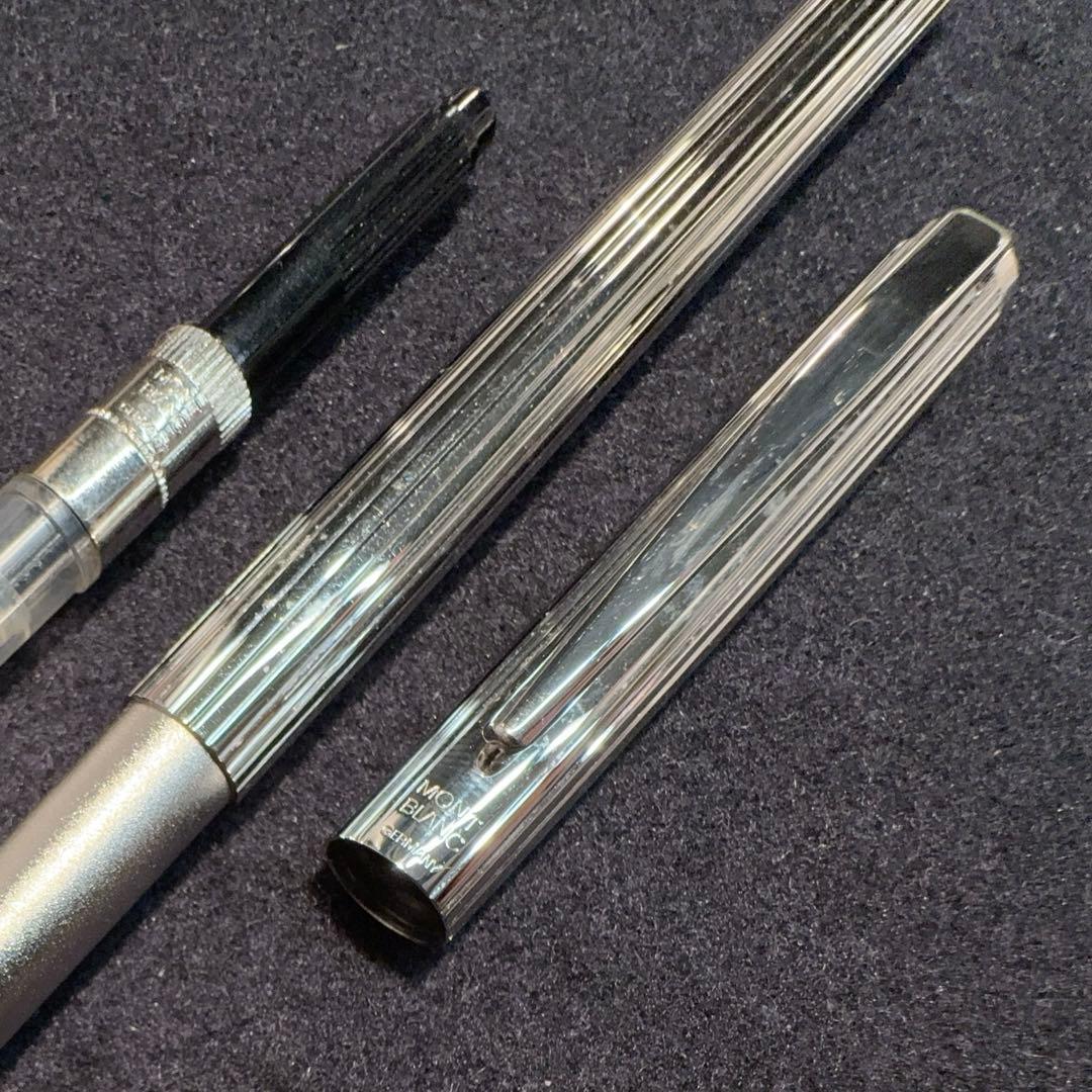 モンブラン ノブレス プラチナコート 万年筆 14K EF 洗浄整備済