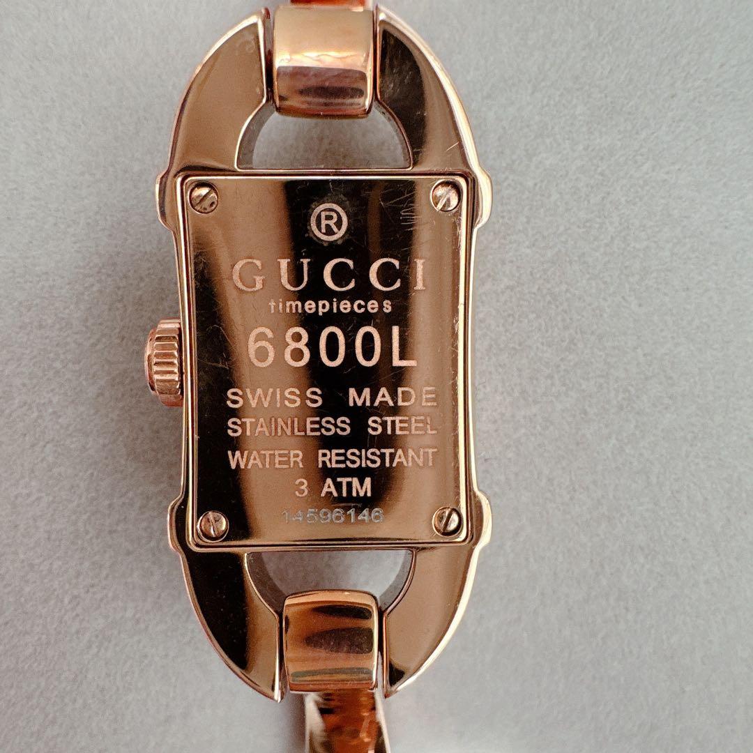 美品　GUCCI 腕時計 型番 6800L ゴールド レディース　箱付き