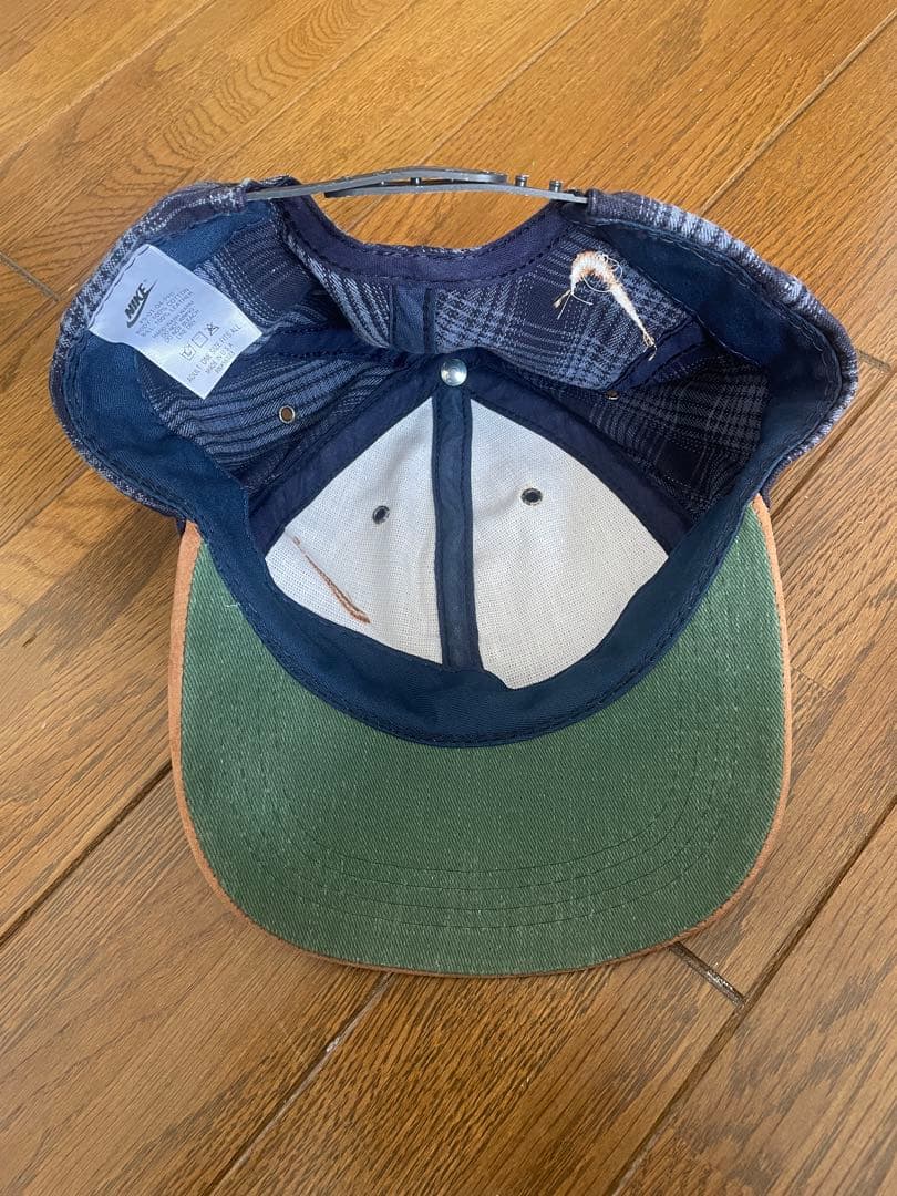NIKE ビンテージ　チェック柄　キャップ